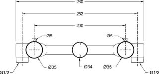 Скрытая часть для смесителя Jacob Delafon Grands Boulevards E28139-NF латунь